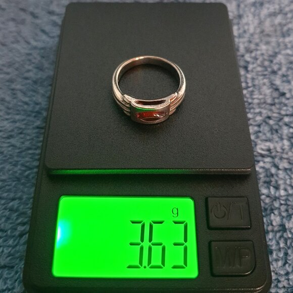 Elegant Baltic Amber 925 Sterling Silver Ring - Picture 3 of 9